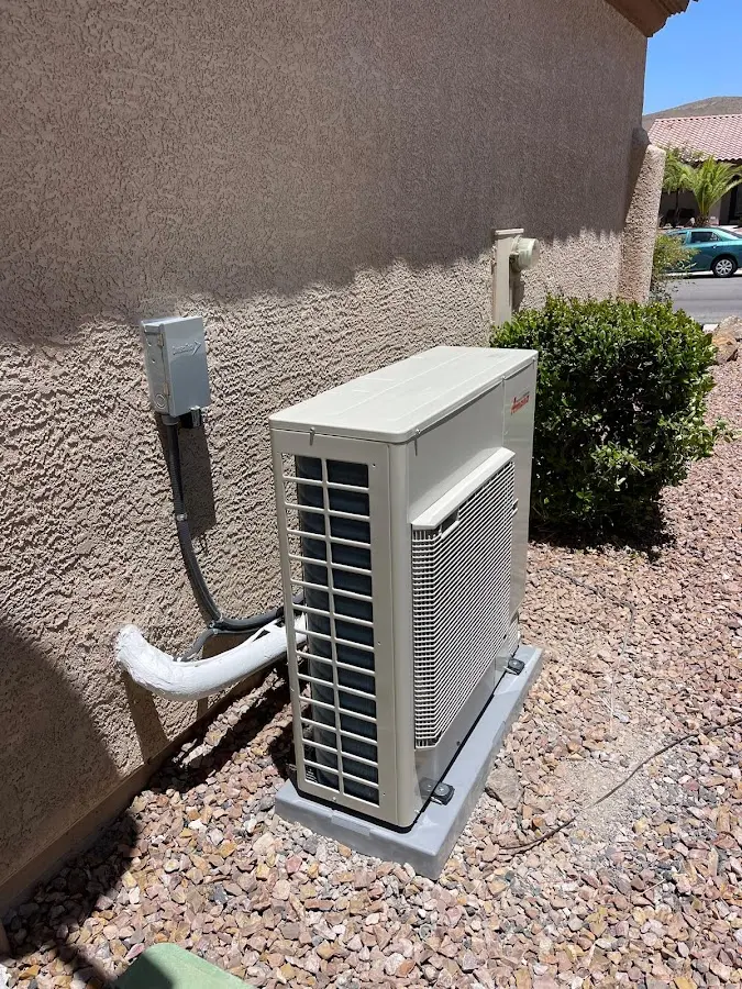 Residential air conditioning condenser unit in Marble Falls